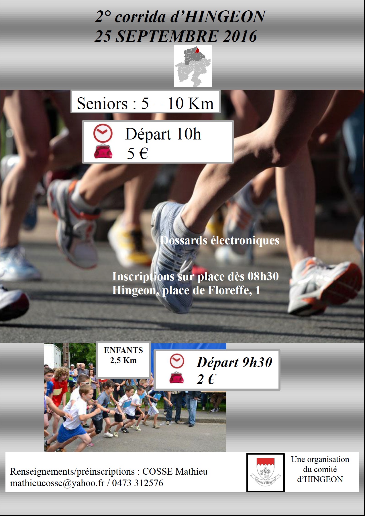 Flyer de la course - recto