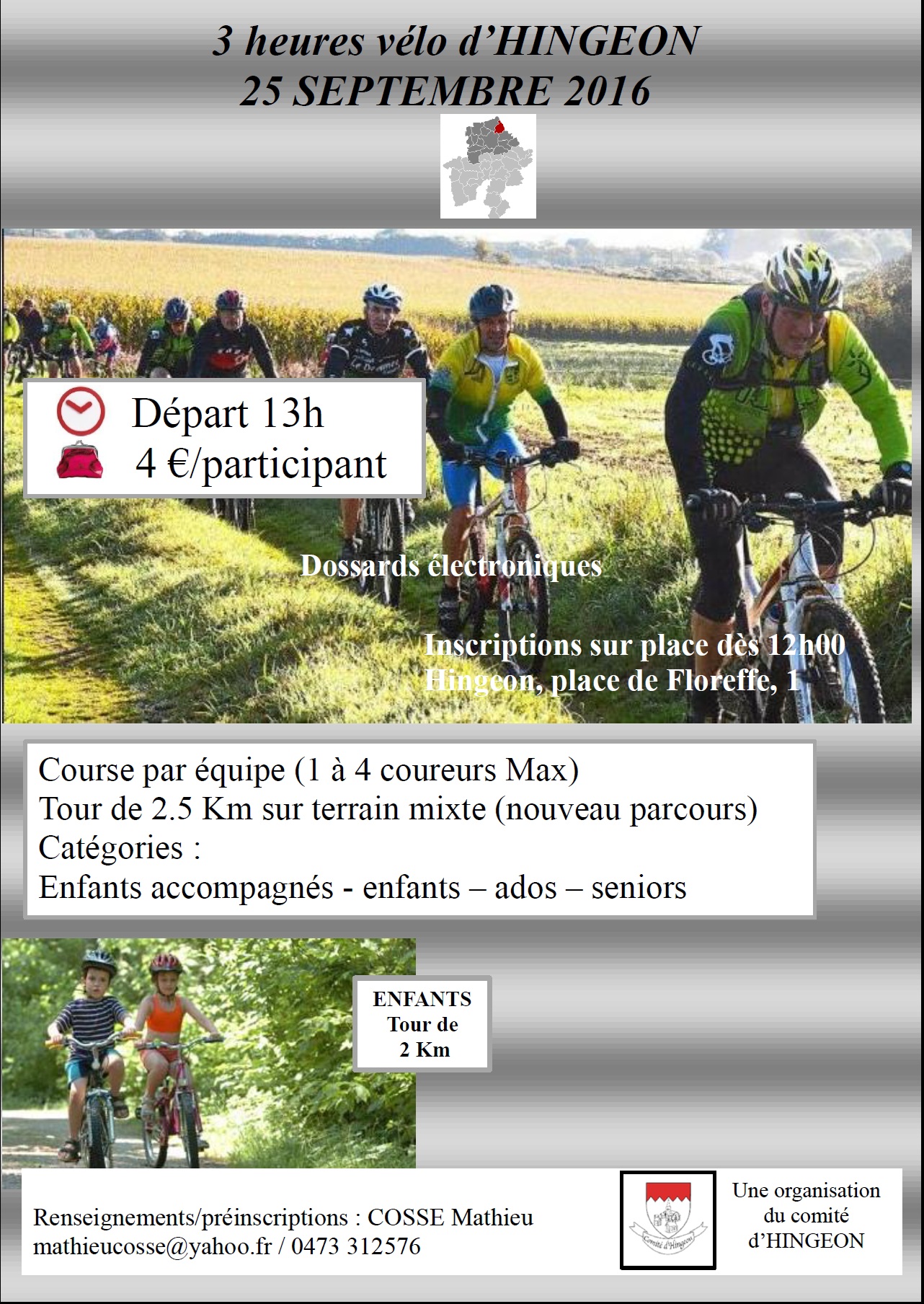 Flyer de la course - verso