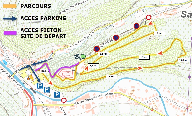 Plan du site et accès parking