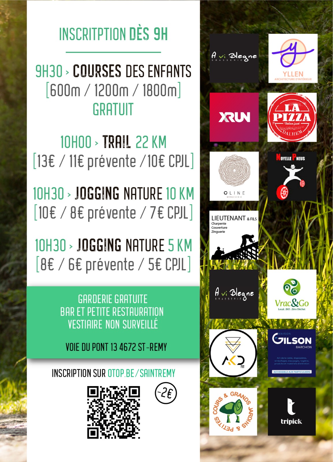 Flyer de la course - verso